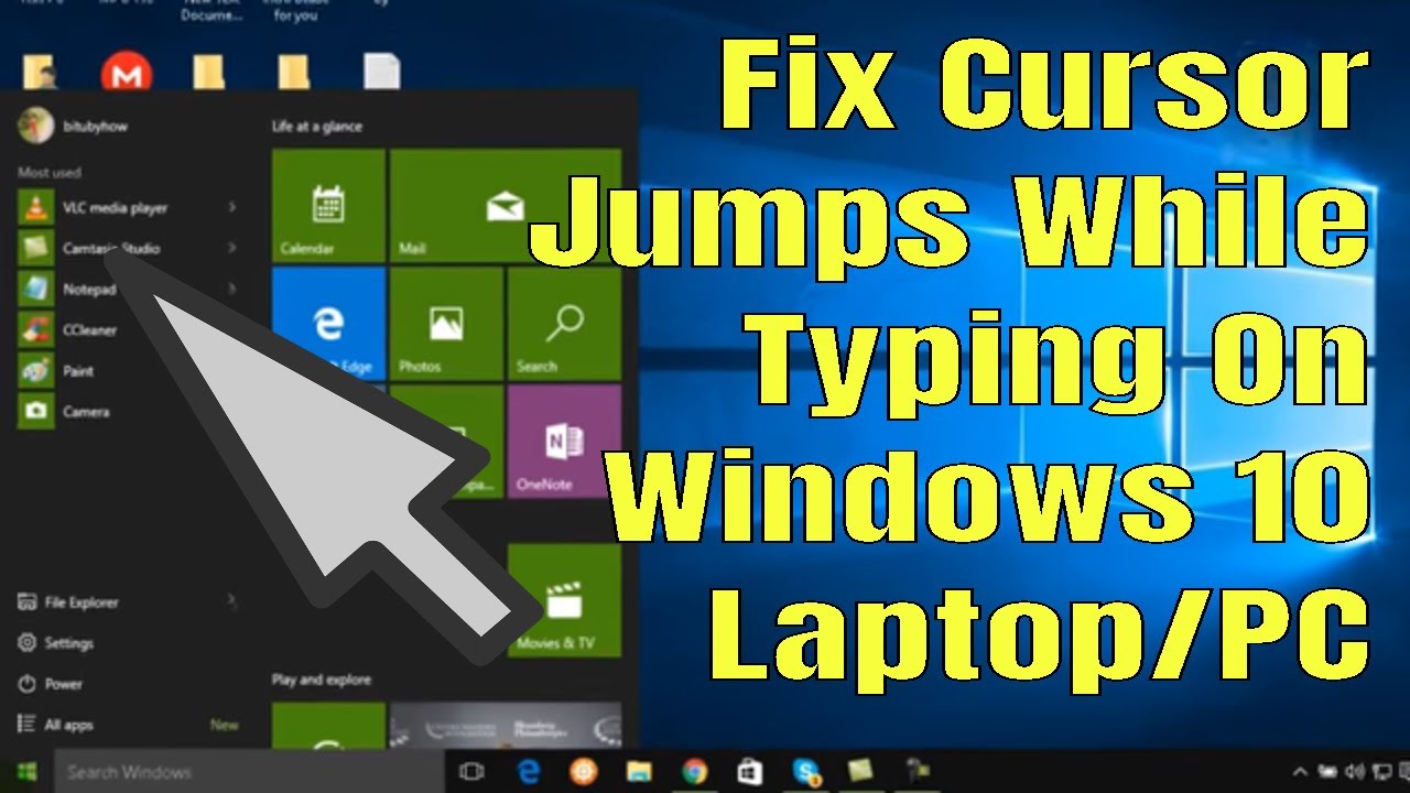 fix cursor in windows 10