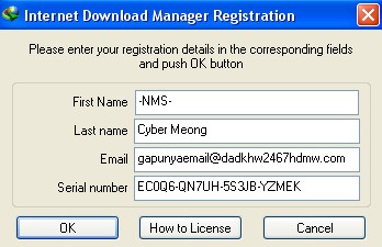 registration idm serial number
